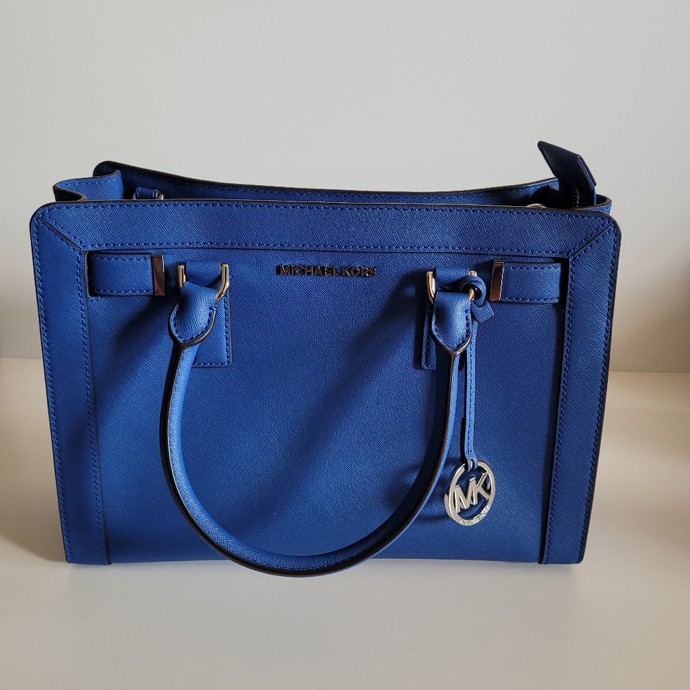 Authentic Michael Kors Large Dark Blue Women's Crossbody Handbag Purse BNWOT